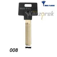 Mul-T-Lock 008 - klucz surowy